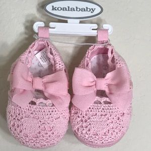 Koala Baby shoes Infant size 1 Girl pink Lace
